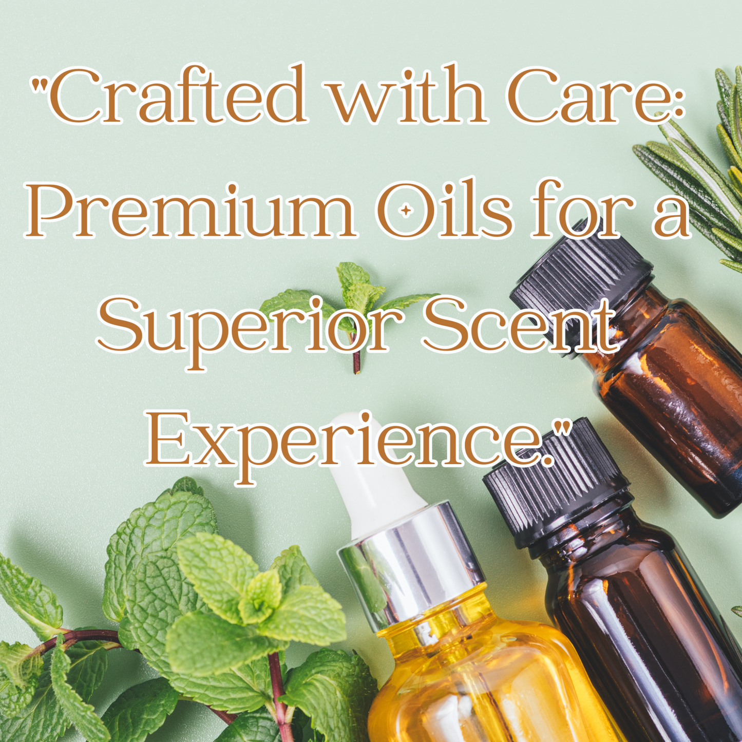 Peppermint Essential-Oil Tranquil Candle – 8 oz Soy Aromatherapy