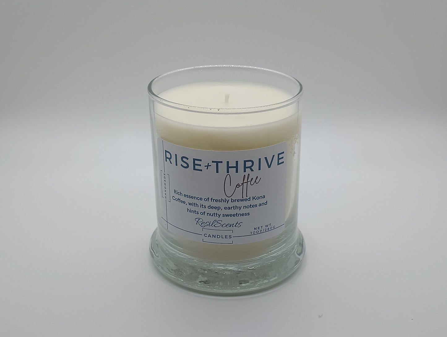 Rise + Thrive Coffee Balance Candle – Morning Motivation in a Jar