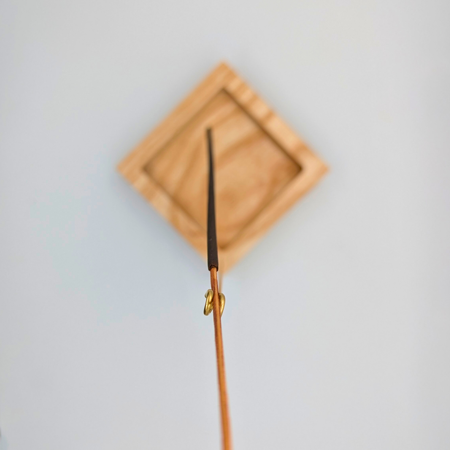 Inversion Ash Catcher – Crafted Wood & Brass Incense Stand | An Elegant Spring Accessory