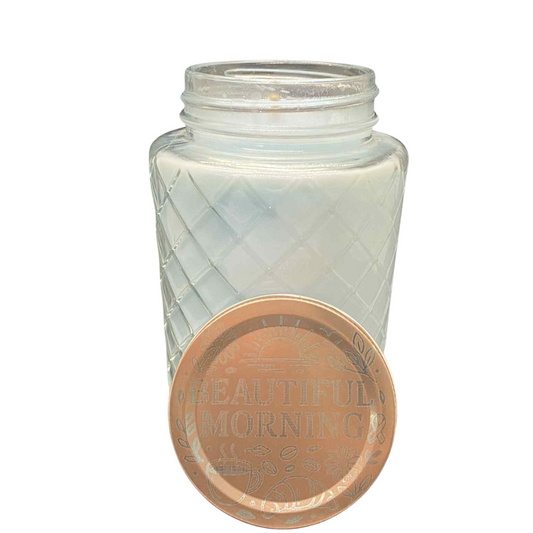 Beautiful Morning Diamond Jar Candle 18oz – Sun-Kissed Apple & Floral Fragrance | Luxury Valentine’s Day Gift