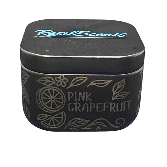 Pink Grapefruit Essential ResilMini Tin Candle – Zesty Citrus Aroma | A Vibrant Spring Pick-Me-Up