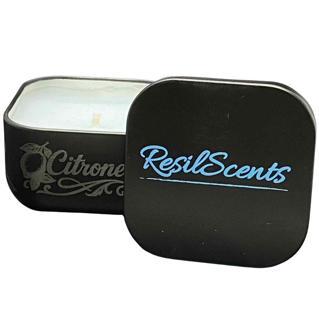 Citronella ResilMini Tin Candle – Natural Insect Repellent | Ideal for Spring Travel