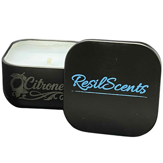 Citronella ResilMini Tin Candle – Natural Insect Repellent | Ideal for Spring Travel