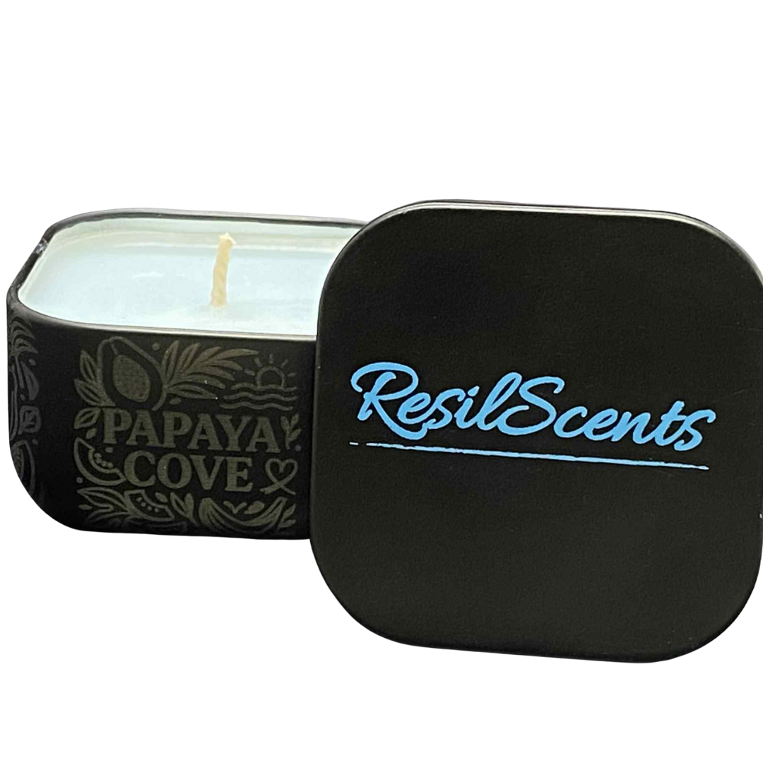 Papaya Cove ResilMini Tin Candle – Classic Southern Floral | Brighten Your Spring Décor