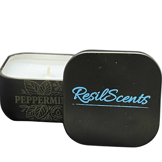 Peppermint ResilMini Tin – 2oz Soy Candle
