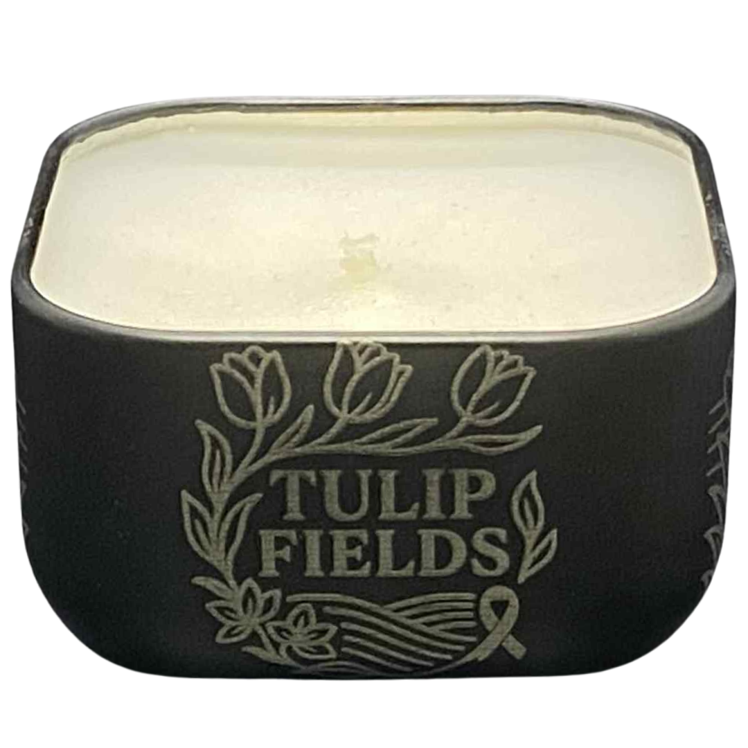Tulip Fields ResilMini Tin Candle – Fresh & Uplifting Floral | A Lovely Spring Accent