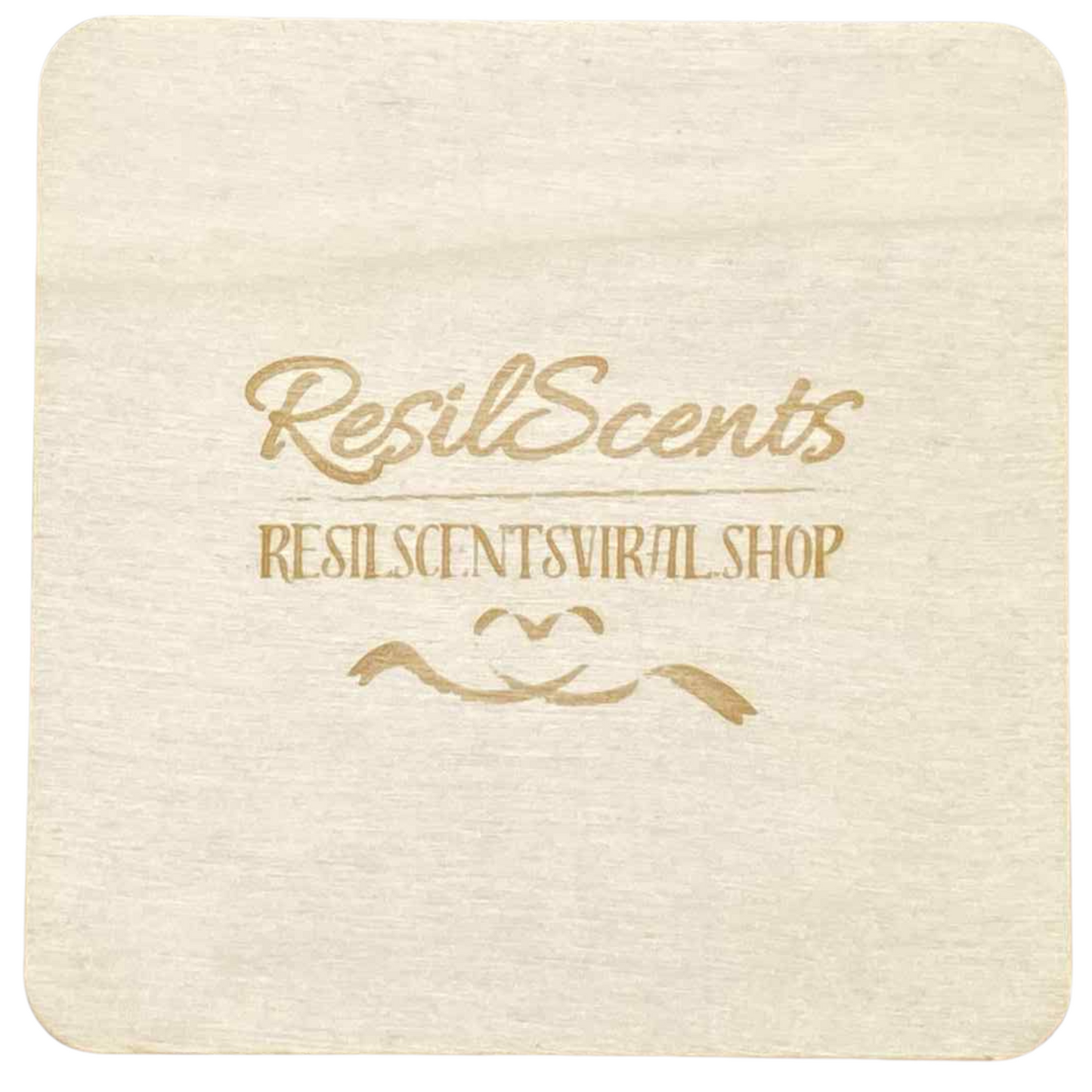 ResilScents Candle Coaster – 4″ × 4″ | Hand‑crafted in Savannah, TN