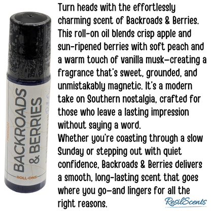 Backroads and Berries On the Go Bundle Hanging Car Diffuser Roll On Oil 2oz Room Spray