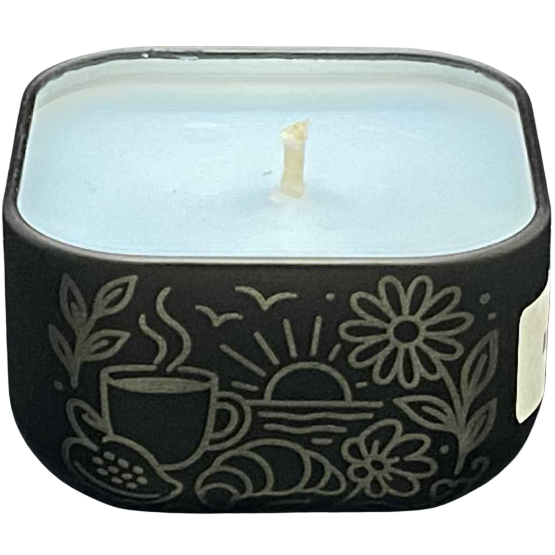 Beautiful Morning ResilMini Tin Candle – Crisp Apple & Soft Floral Lift