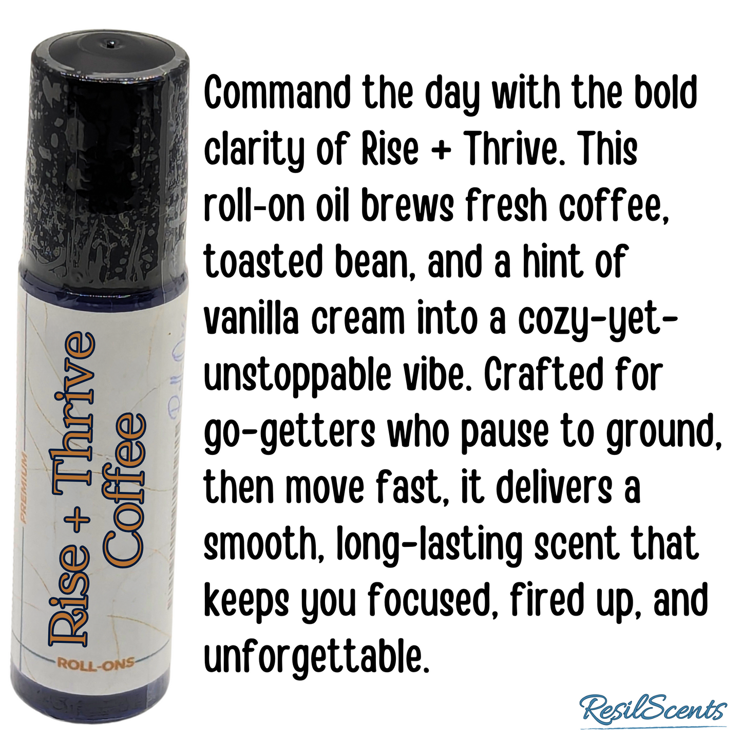 Rise + Thrive Coffee Roll-On Oil – 10 mL | Hand-Blended