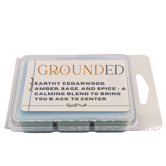 Grounded ResilMelt – 2.4oz Soy Wax Melts | Cedarwood, Amber & Sage