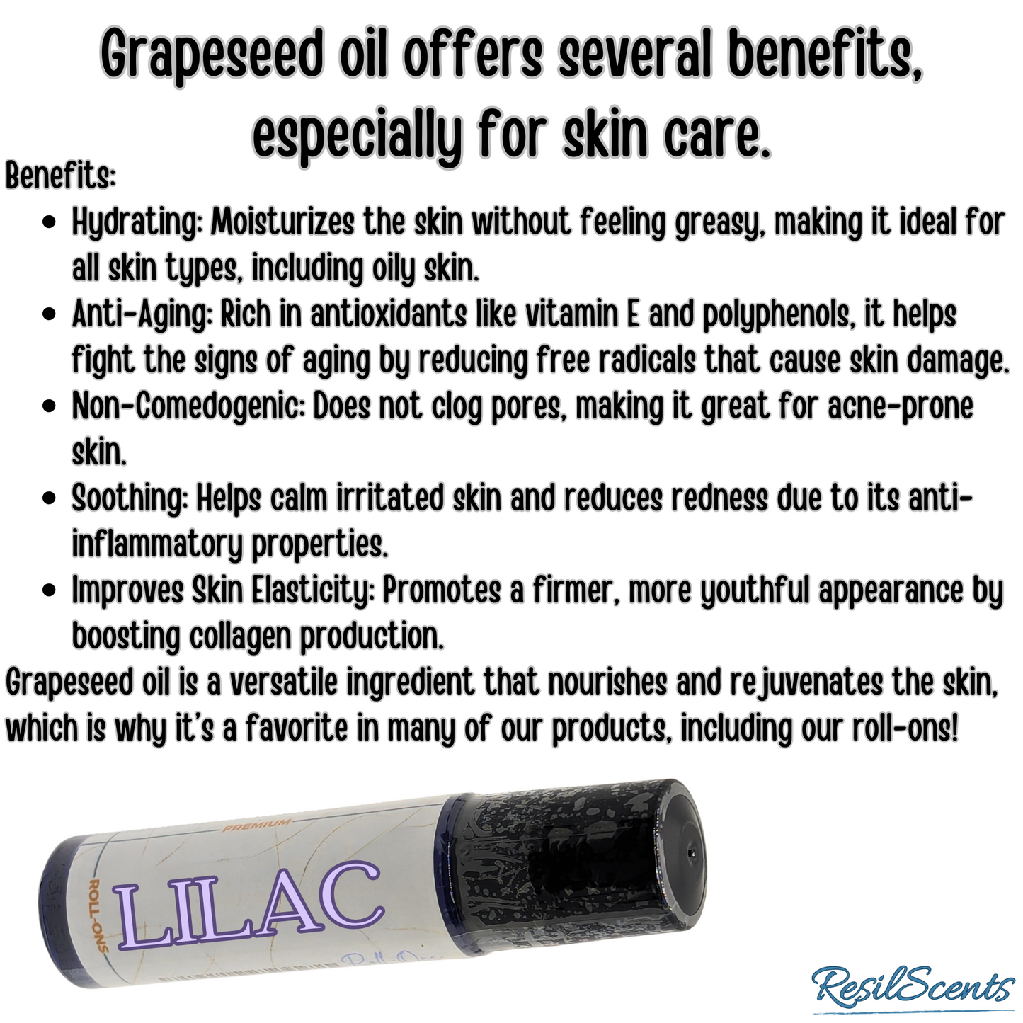 Lilac Roll-On Body Oil – 10 mL | Handcrafted in Savannah, TN