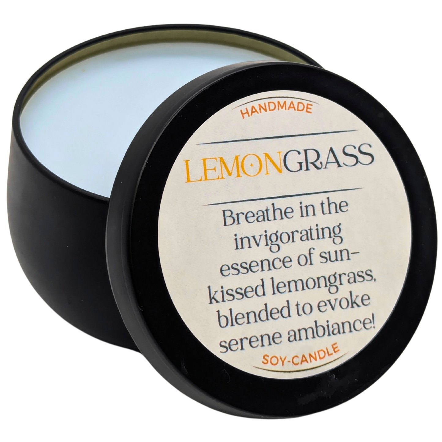 Lemongrass Tranquil Candle – Invigorating Scent | A Delightful Spring Candle