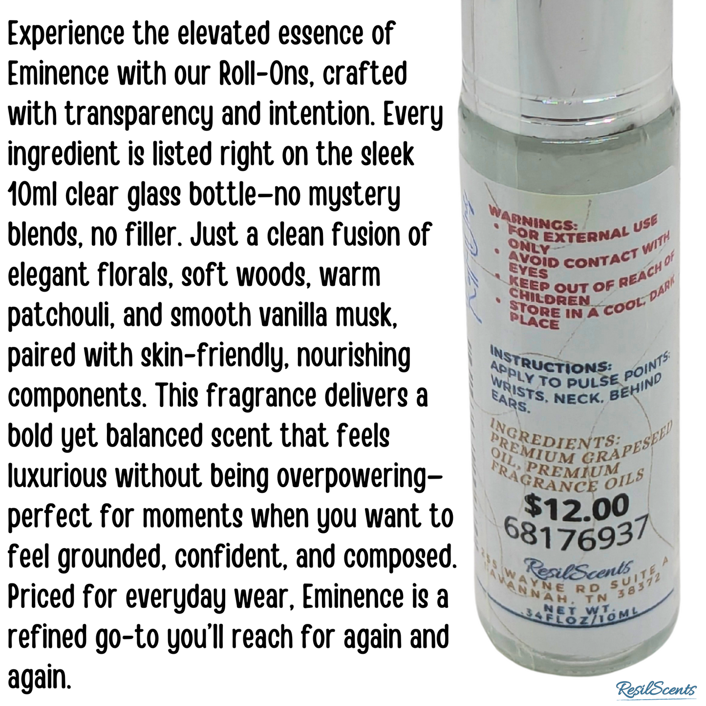Sophy ResilDuo™ Bundle – Tranquil Candle (8oz) + Roll-On Oil | Diva-Type Signature Scent