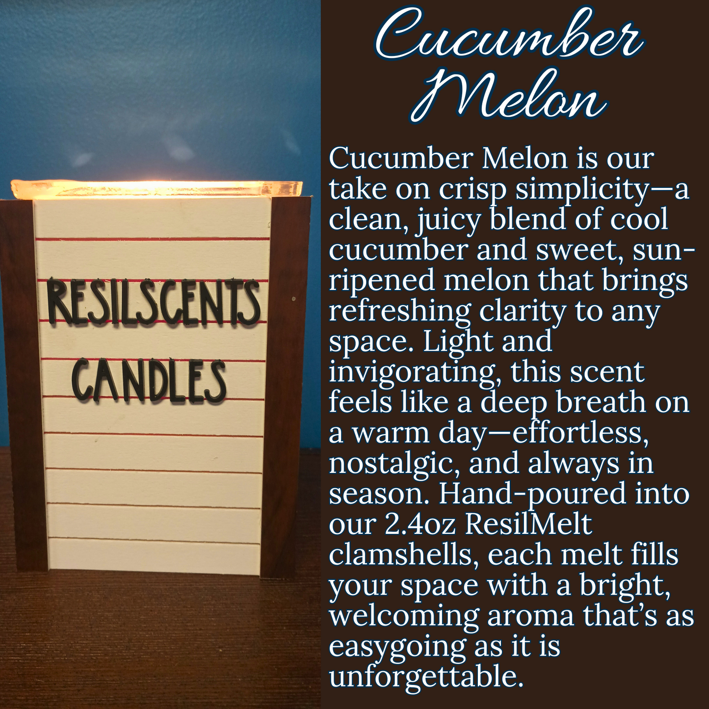 Cucumber Melon ResilMelt – Clean, Bright & Rejuvenating Flameless Fragrance