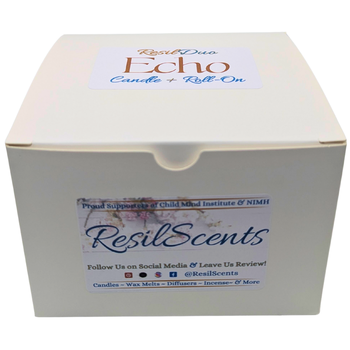 Echo ResilDuo™ Bundle – Tranquil Candle (8oz) + Roll-On Oil | Bold Narcissist-Type Scent