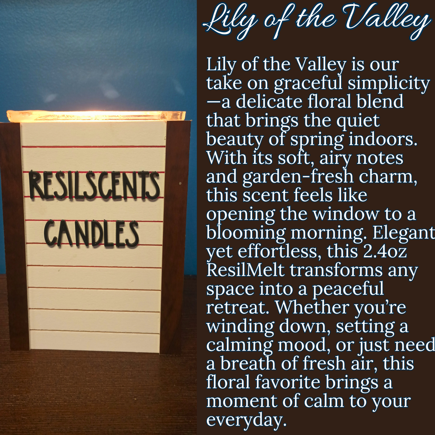 Lily of the Valley ResilMelt – Delicate Spring Freshness in a Flameless Form