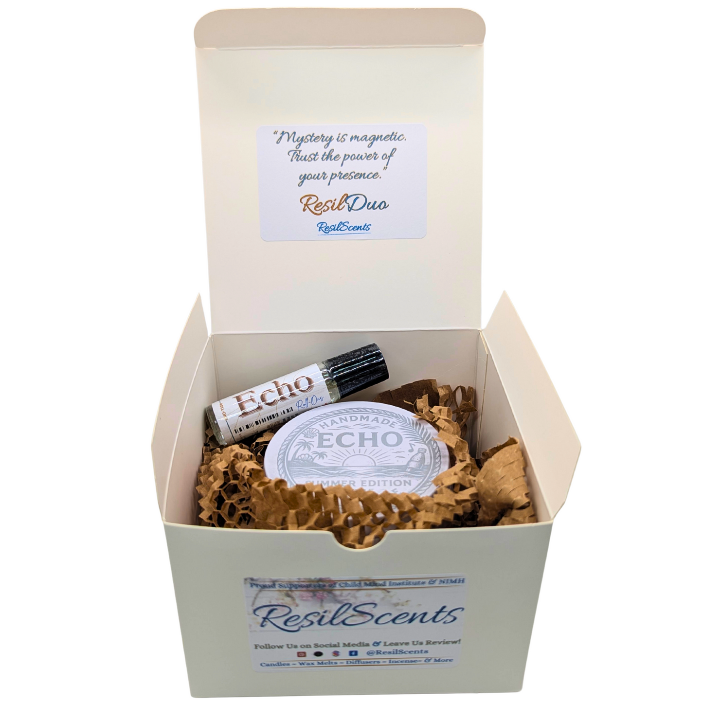 Echo ResilDuo™ Bundle – Tranquil Candle (8oz) + Roll-On Oil | Bold Narcissist-Type Scent