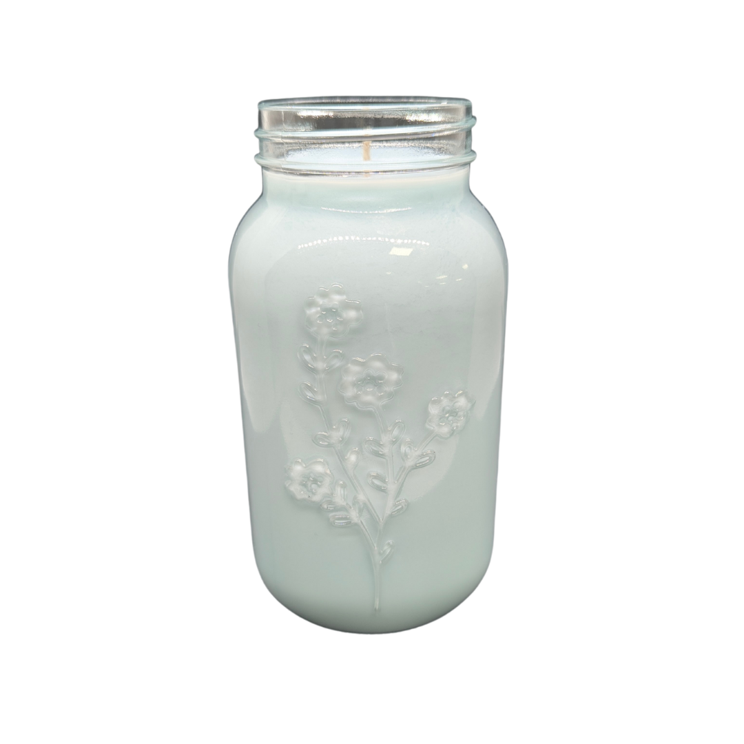 Kudzu Summer Mason Jar Candle – 30oz Soy | Southern Floral Scent