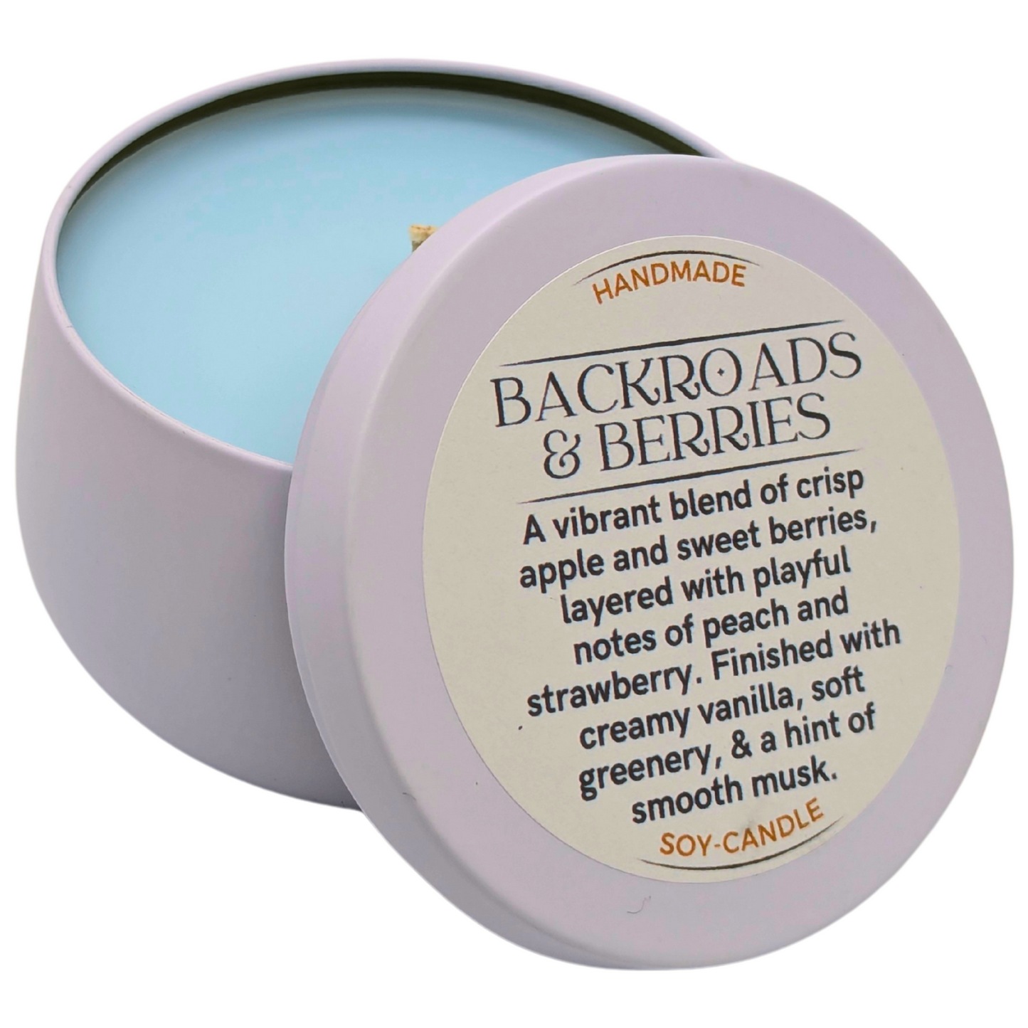 Backroads & Berries – Tranquil Size Soy Candle