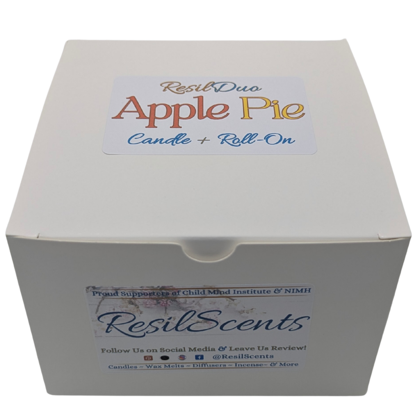 Apple Pie ResilDuo™ Bundle – Tranquil Candle (8oz) + Roll-On Oil | Warm Fall Scent