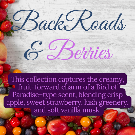 Backroads and Berries Wax Melt Starter Bundle 3 Wax Melts Roll On Car Diffuser
