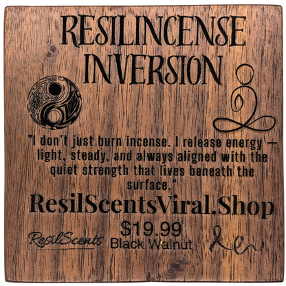 Inversion Ash Catcher – Crafted Wood & Brass Incense Stand | An Elegant Spring Accessory