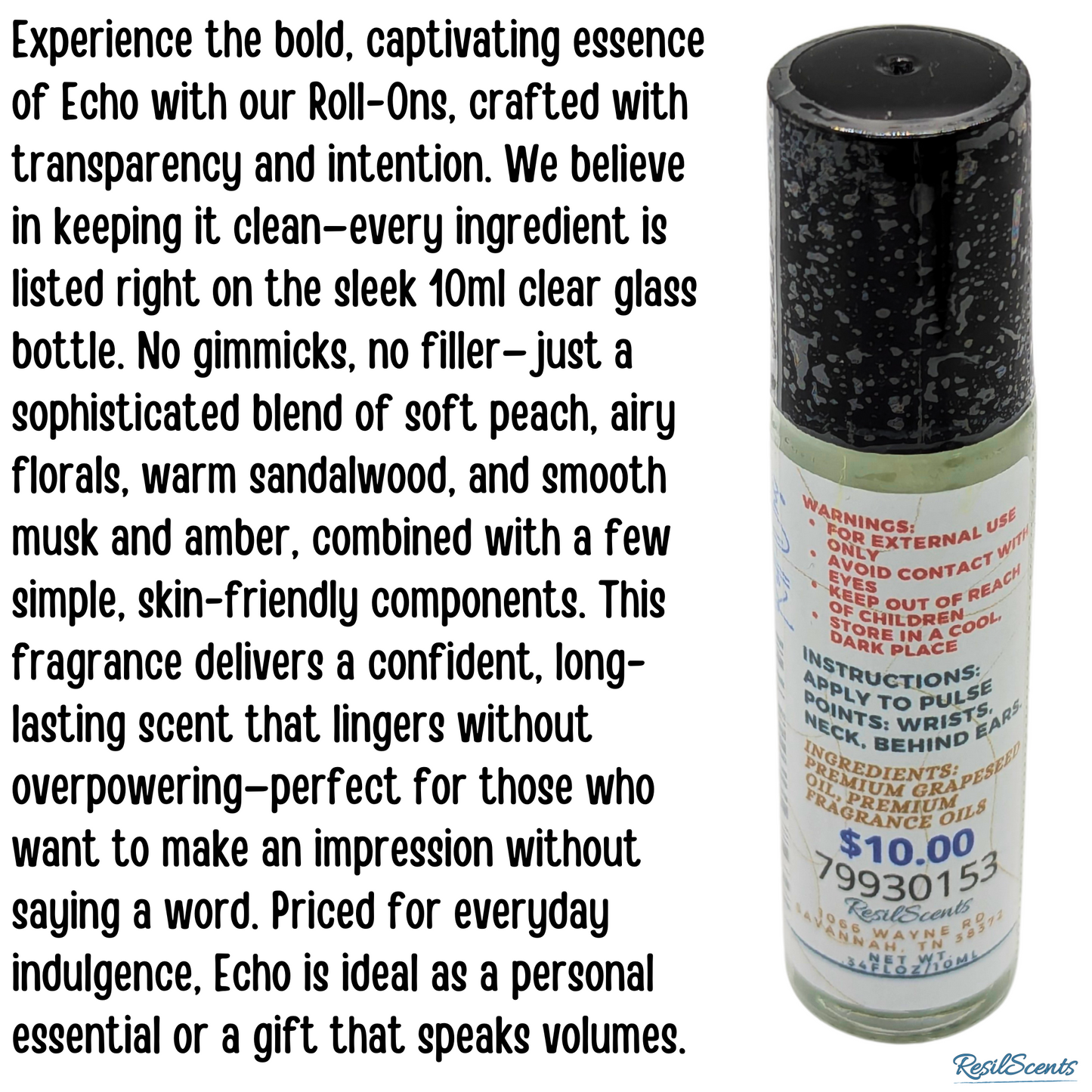 Echo Wax Melt Starter Bundle – 3 × Wax Melts + Roll-On + Car Diffuser