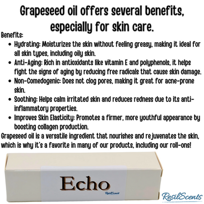 Echo ResilDuo™ Bundle – Tranquil Candle (8oz) + Roll-On Oil | Bold Narcissist-Type Scent