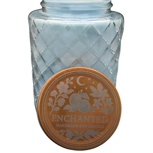 Enchanted Mindful Soy Candle – Cherry Blossom, Peach & White Jasmine (18 oz)