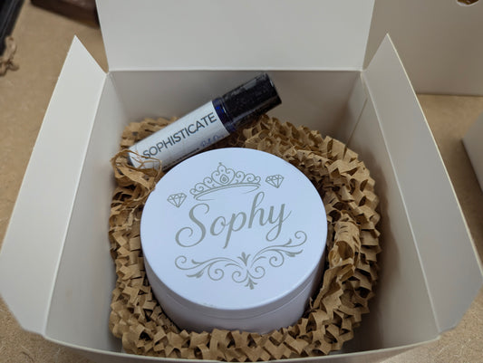 Sophy ResilDuo™ Bundle – Tranquil Candle (8oz) + Roll-On Oil | Diva-Type Signature Scent