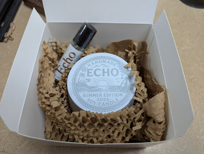 Echo ResilDuo™ Bundle – Tranquil Candle (8oz) + Roll-On Oil | Bold Narcissist-Type Scent
