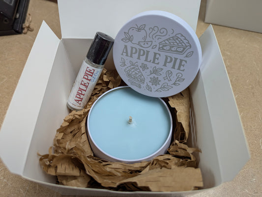 Apple Pie ResilDuo™ Bundle – Tranquil Candle (8oz) + Roll-On Oil | Warm Fall Scent