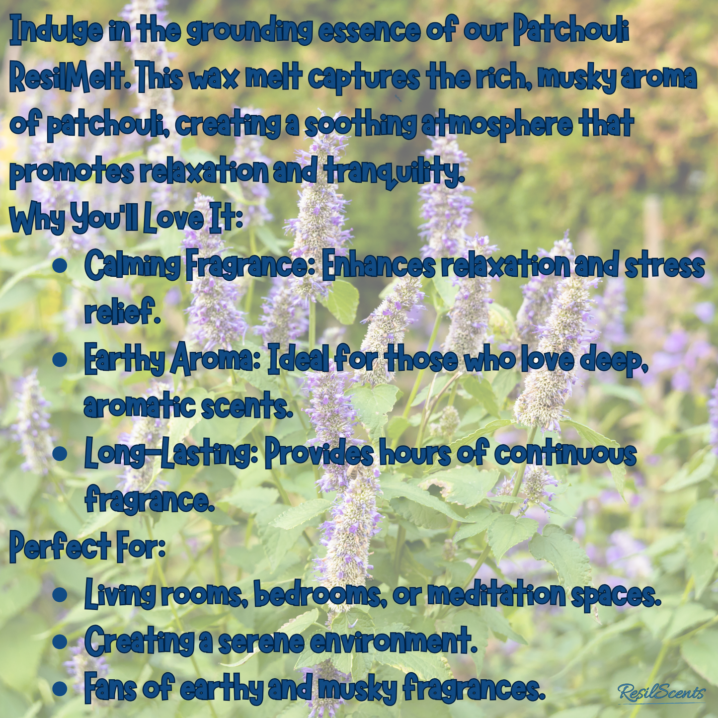 Patchouli ResilMelt – Earthy & Calming | A Relaxed Vibe for Spring