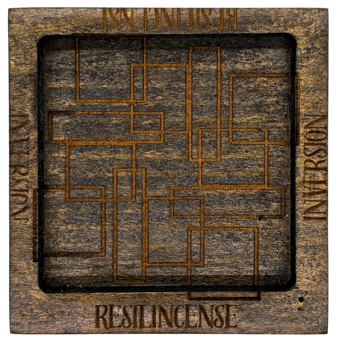 Inversion Ash Catcher – Crafted Wood & Brass Incense Stand | An Elegant Spring Accessory
