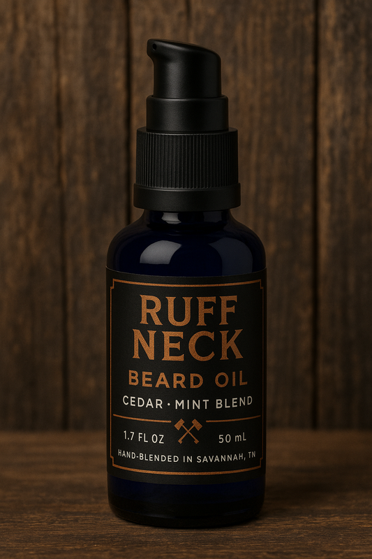 Ruff Neck™ Beard Oil — Cedar-Mint Blend (1.7 fl oz)
