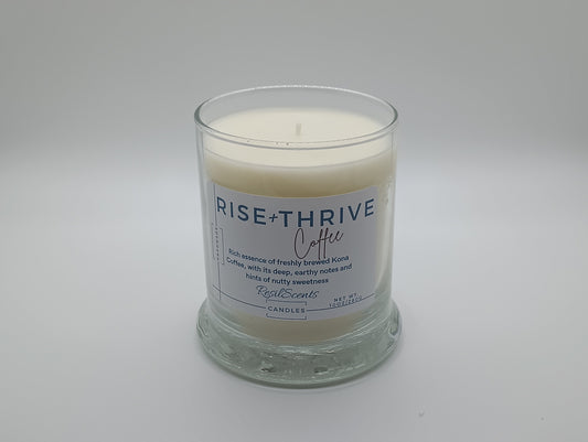 Rise + Thrive Coffee Balance Candle – Morning Motivation in a Jar