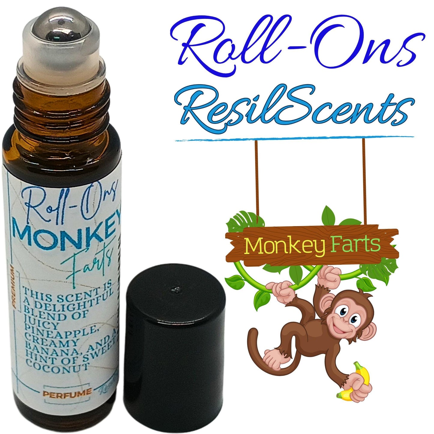 Monkey Farts Roll‑On Oil | Fun & Fruity Scent | ResilScents®
