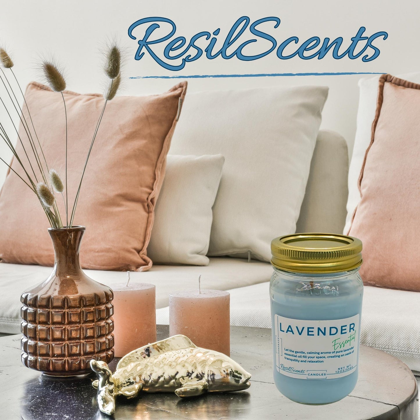 Lavender Essential Peace Candle – Calming & Soothing Aroma | A Perfect Spring Gift Candle