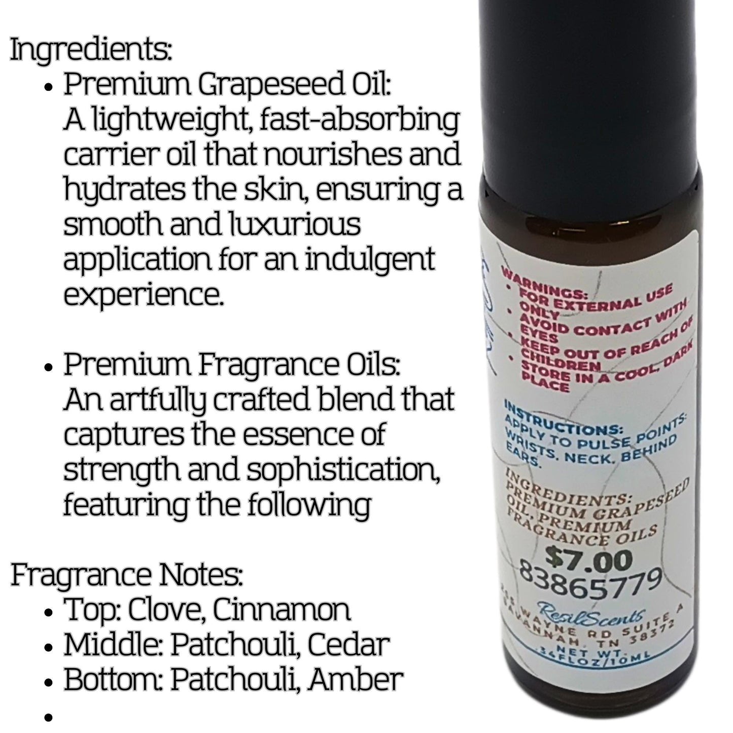 Patchouli Roll-On Oil – Spicy & Earthy Spring Scent | Long-Lasting Fragrance