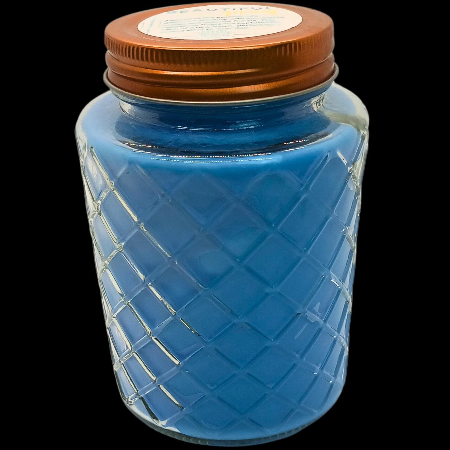 Beautiful Morning Diamond Jar Candle 18oz – Sun-Kissed Apple & Floral Fragrance | Luxury Valentine’s Day Gift