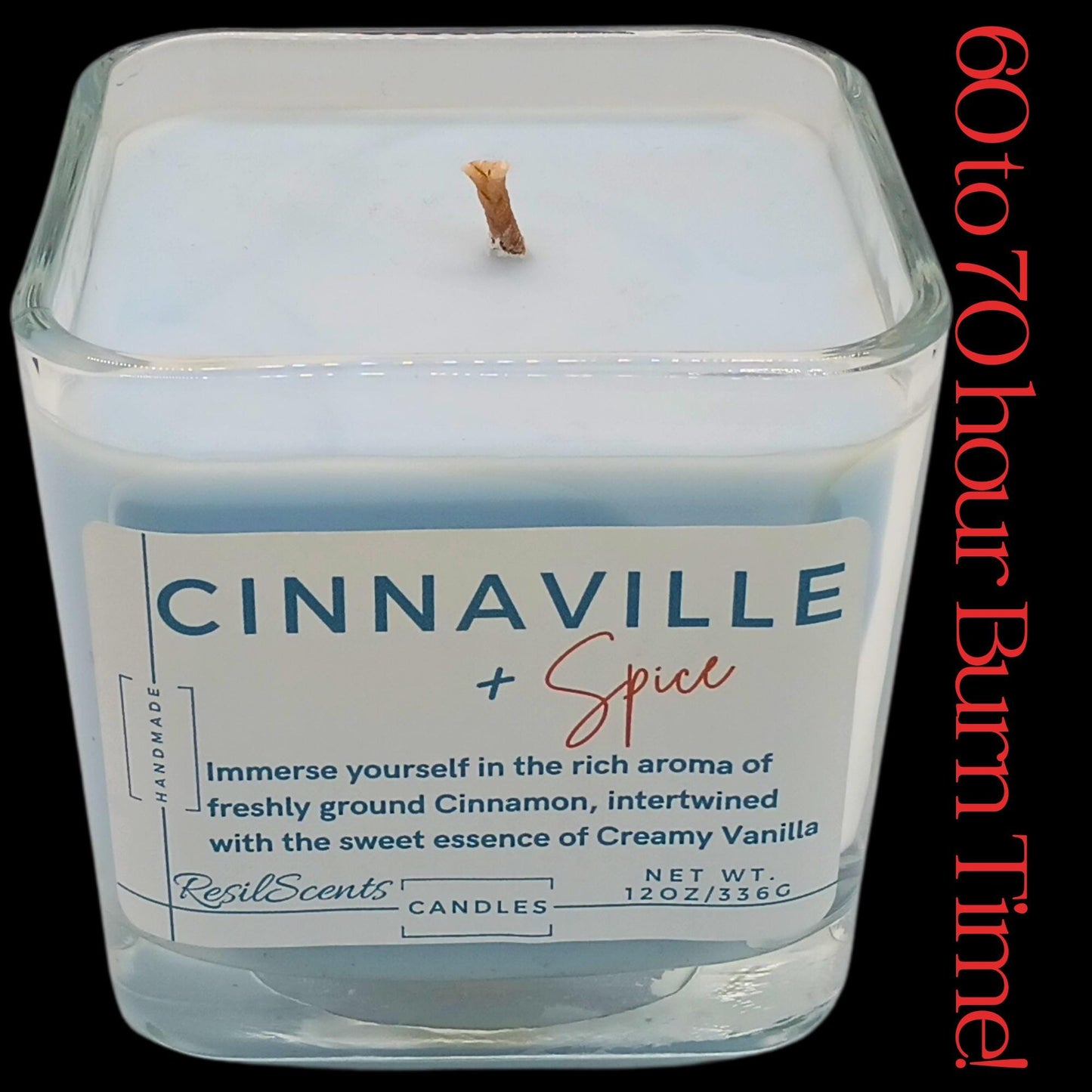 CinnaVille + Spice Peace Candle – Warm & Spicy Blend | 60-70 Hours of Spring Coziness