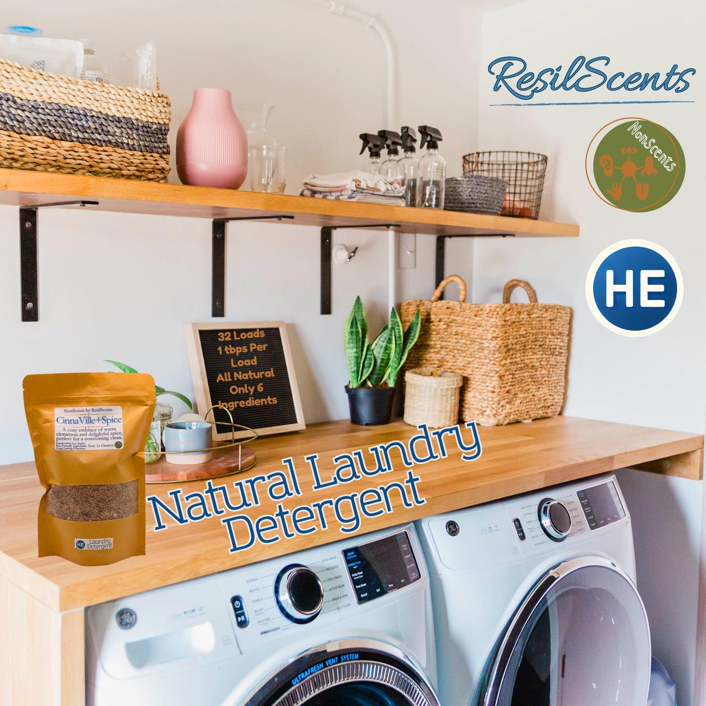 Calm Waters All-Natural Laundry Detergent – Lavender-Inspired Scent | Revive Your Spring Wardrobe